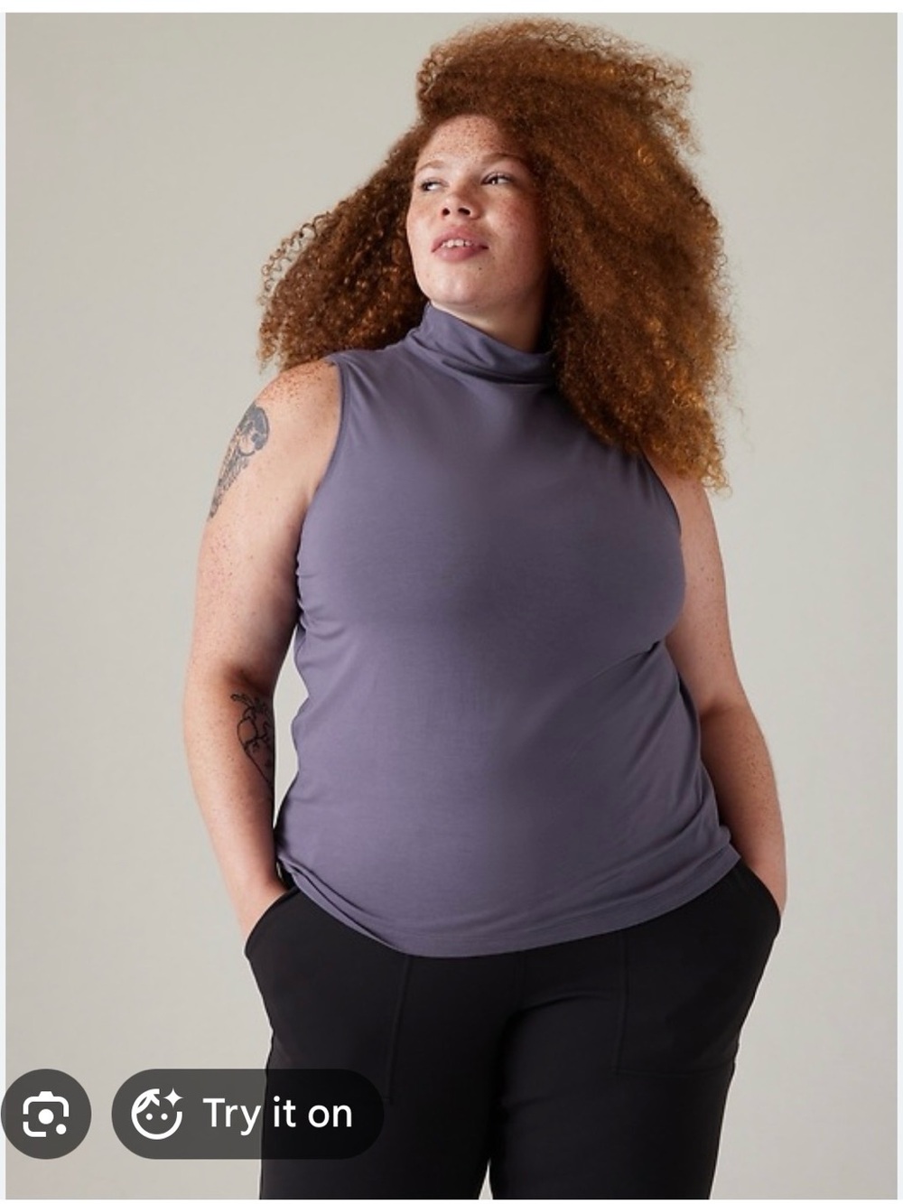 Athleta Outbound Tank Nightfall Purple NWOT 3x